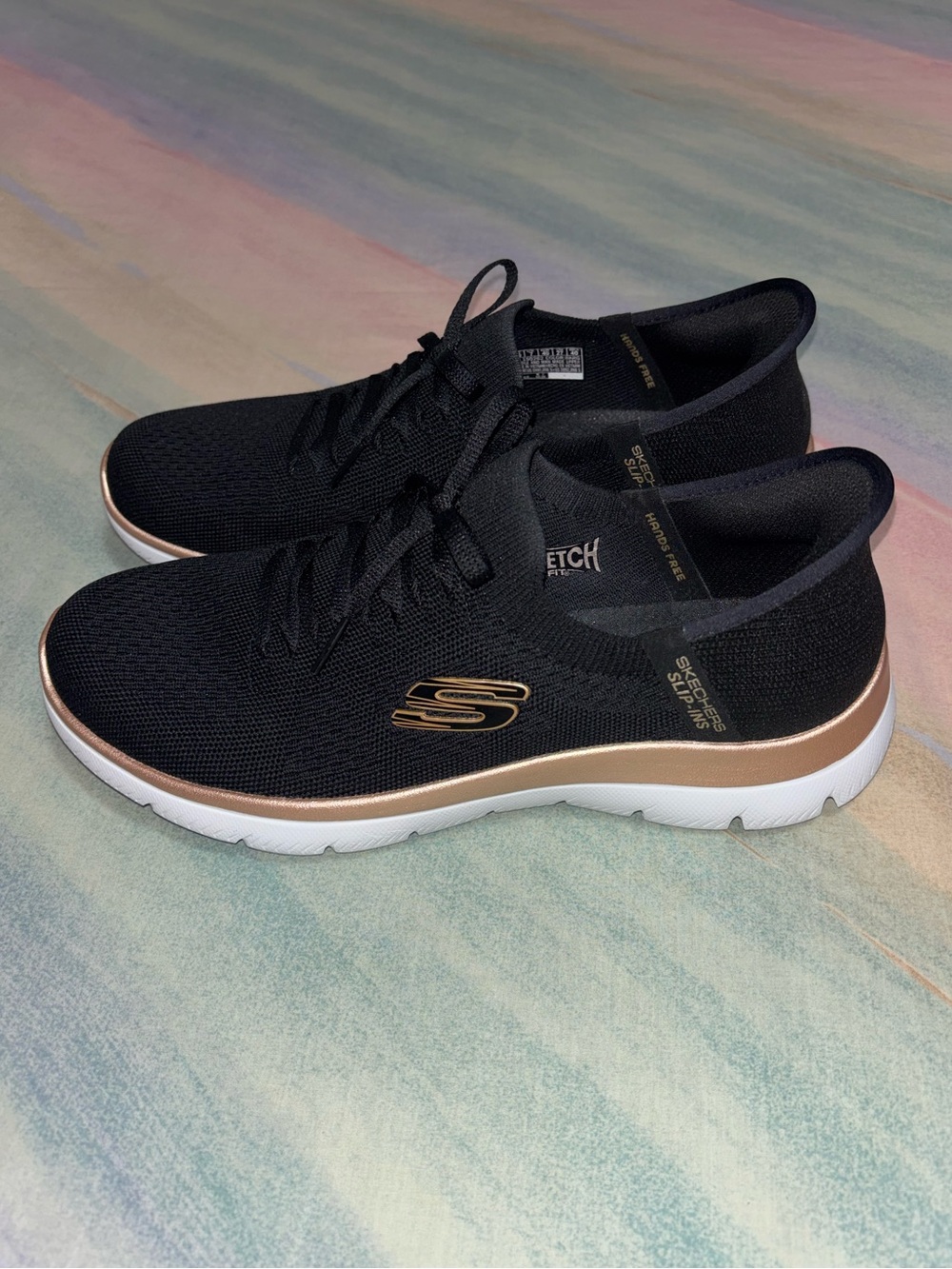 Skechers Slip-ins Hands Free Summits Classy Night Sneaker Women’s 10 Black